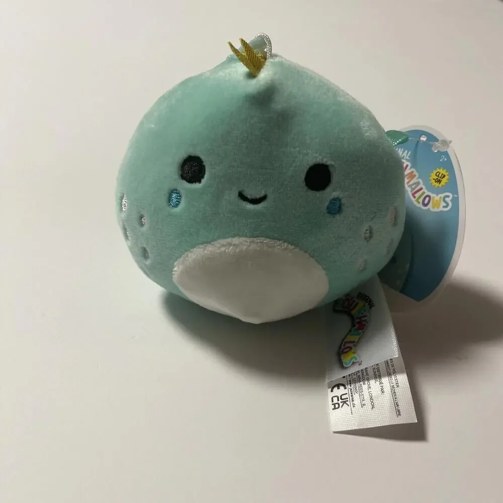 NEW 3.5” “Chet the Iguana” Kellytoy Squishmallow Plush Keychain Clip-On